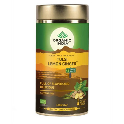 Tulsi Lemon Ginger Organic Tea 100 gm